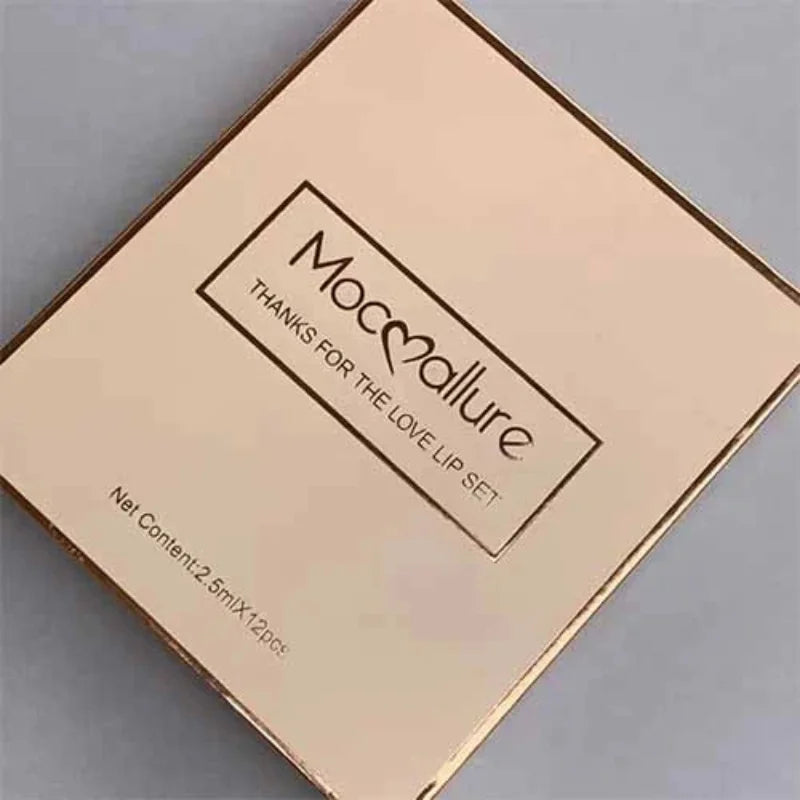 12 Pcs Mocallure Matte Liquid Lipstick Set | High-Pigment, Waterproof & Long-Lasting