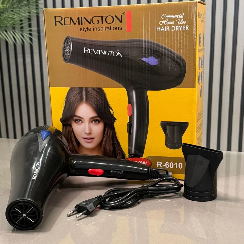Remington Hair Dryer R-6010 Professional Ionic Dryer with 3 Speed Settings and DC Strong Motor