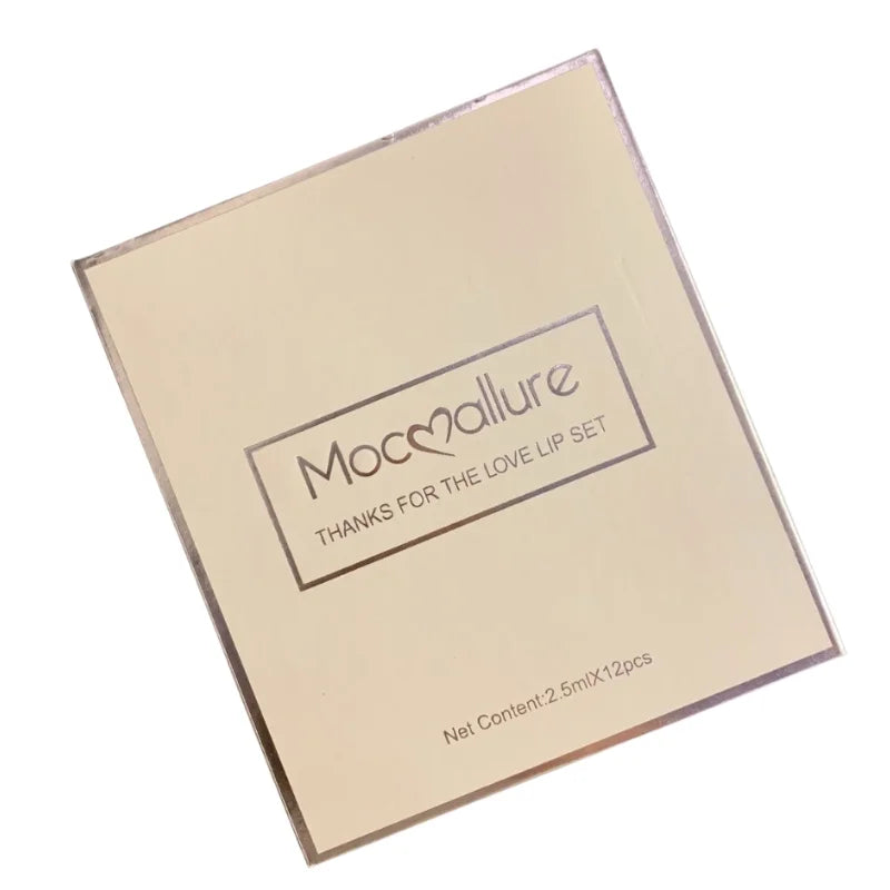 12 Pcs Mocallure Matte Liquid Lipstick Set | High-Pigment, Waterproof & Long-Lasting