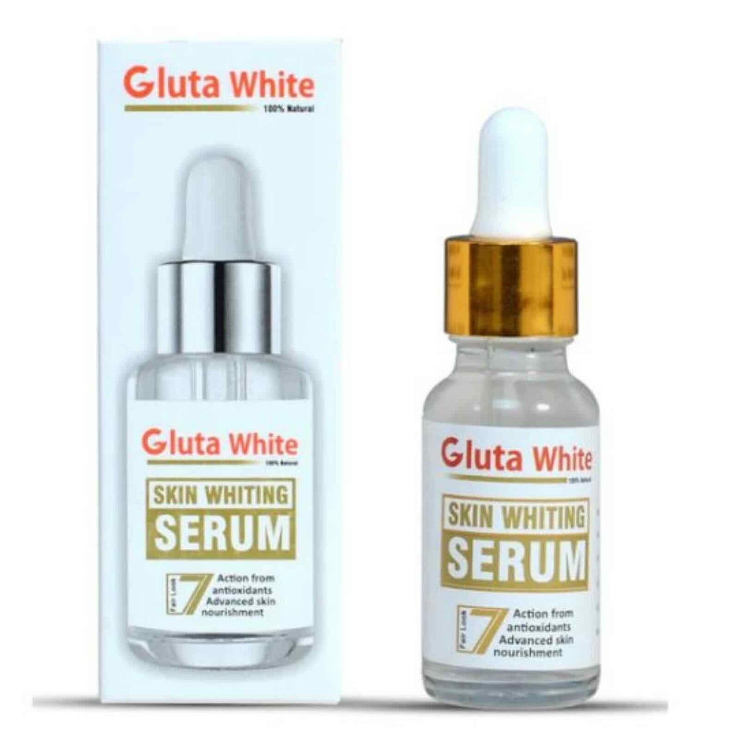 Gluta White Face Glowing Serum | Glutathione Brightening Hydrating 30ml Skincare