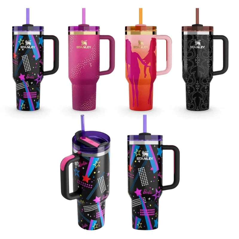 White Barbie Stanlay Tumbler | H2.0 Tumbler 1.18L Limited Edition Double Wall Vacuum Insulated